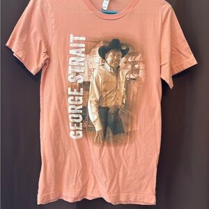 George Strait Tee - Salmon Pink